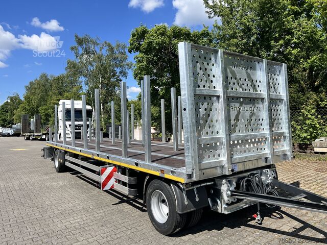 Отворена приколица Möslein T 2 Plato 7,60 m  2 Achs Jumbo- Plato- Anhänger Mega