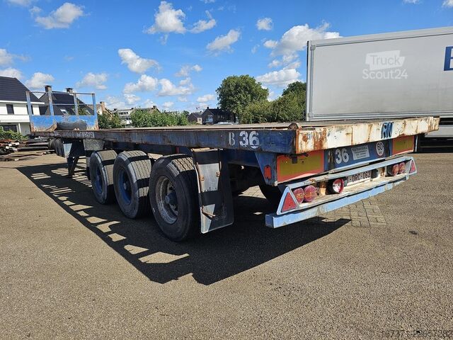 Flatbed FLANDRIA op 3/32 T /STEEL SUSPENSION /BPW DRUM / CONTAIN...