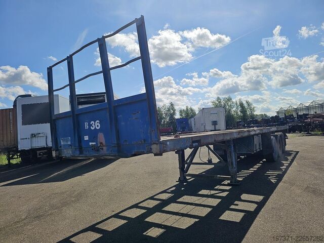 Flatbed FLANDRIA op 3/32 T /STEEL SUSPENSION /BPW DRUM / CONTAIN...