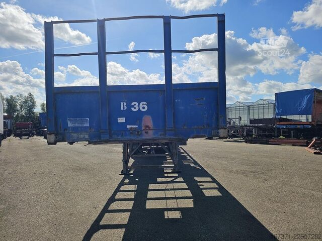 Flatbed FLANDRIA op 3/32 T /STEEL SUSPENSION /BPW DRUM / CONTAIN...