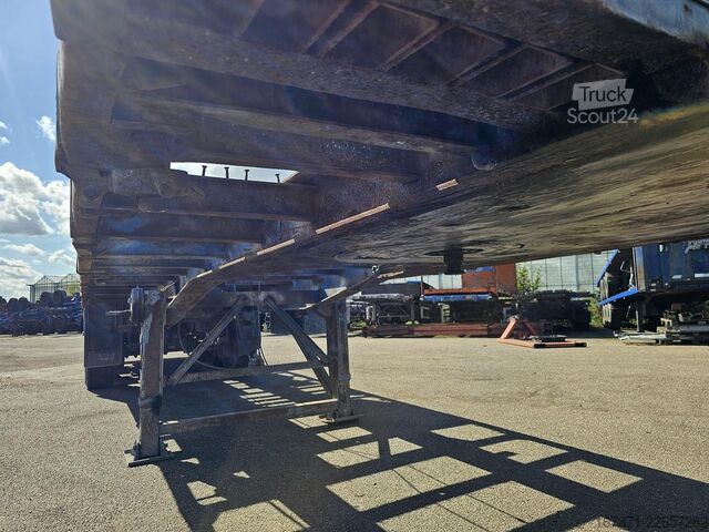 Flatbed FLANDRIA op 3/32 T /STEEL SUSPENSION /BPW DRUM / CONTAIN...