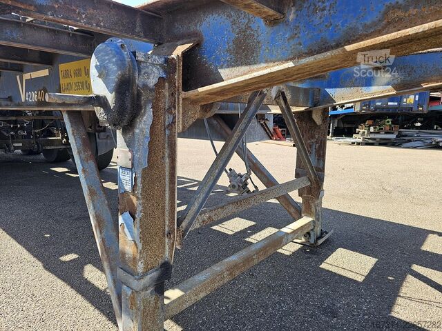 Flatbed FLANDRIA op 3/32 T /STEEL SUSPENSION /BPW DRUM / CONTAIN...