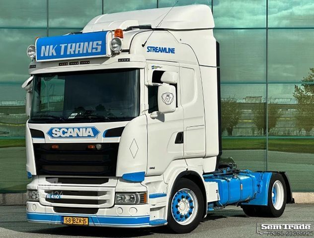 Nagy térfogatú nyergesvontató SCANIA R410 LOW DECK RETARDER FULL AIR 2x TANKS PARK CO