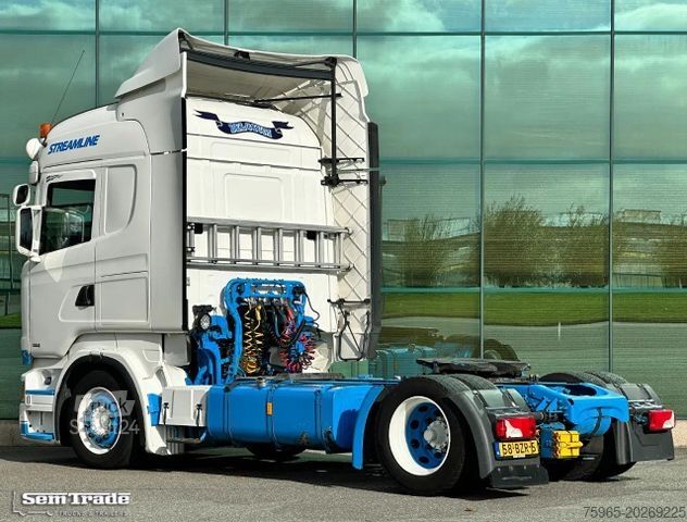 Nagy térfogatú nyergesvontató SCANIA R410 LOW DECK RETARDER FULL AIR 2x TANKS PARK CO