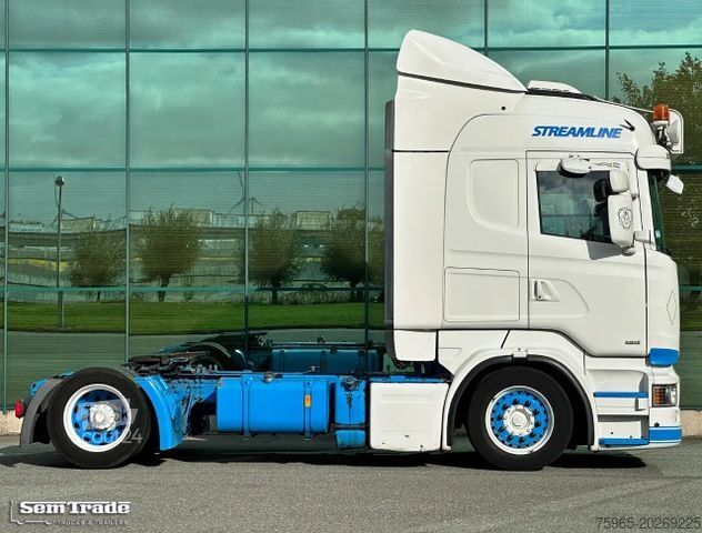 Nagy térfogatú nyergesvontató SCANIA R410 LOW DECK RETARDER FULL AIR 2x TANKS PARK CO