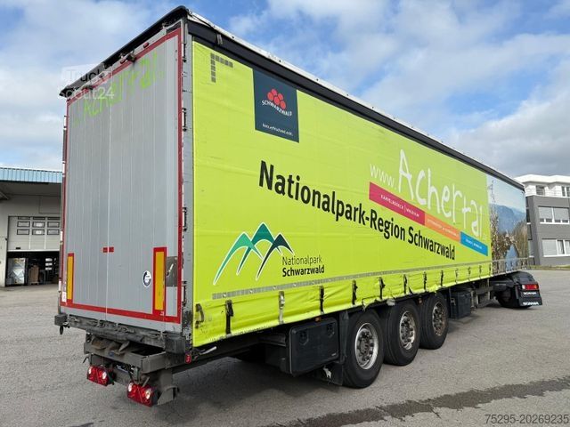 Otevřený návěs s plachtou SCHMITZ CARGOBULL 3Achs Standard Tasbach Staplerhalter Liftachse