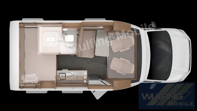 Teilintegriertes Wohnmobil KNAUS Tourer Van 500 MQ Vansation 2025 ACC  4-Schlafp.
