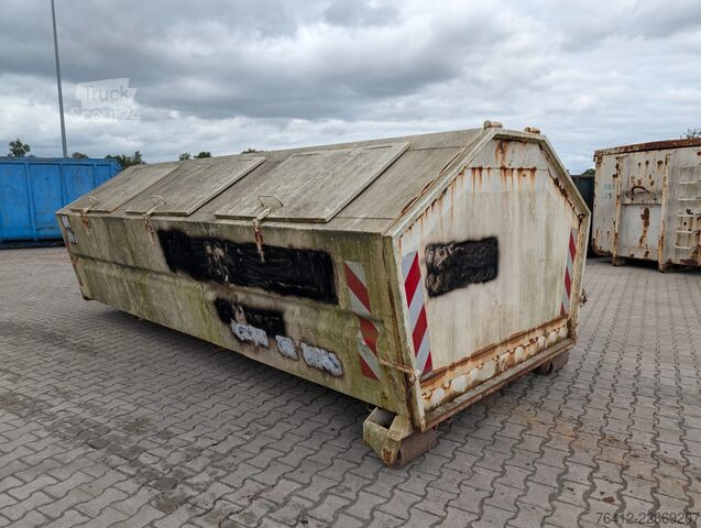 Container cu cârlig A1 Container -GEBRAUCHT- Hausmüllbehälter 14 m³ ? Pendelklappe - Normbehälter ? WW26-13 ? Abrollcontainer