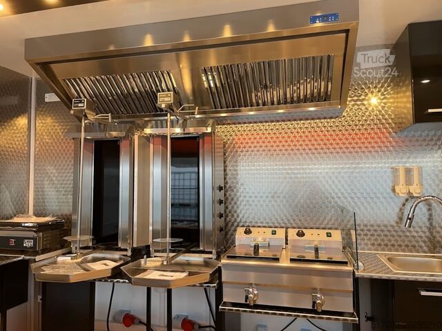 Remorque de vente, grill à döner, Imbissanhänger, NEU Dönergrill, SOFORT VERFÜGBAR!