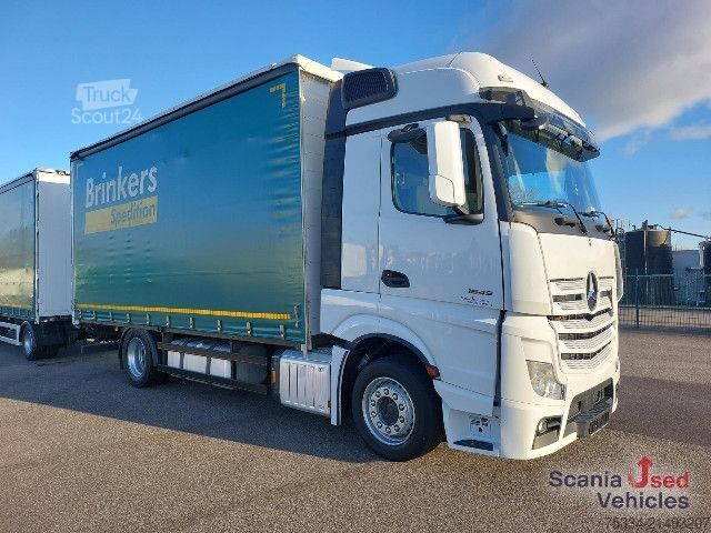 Ladbil med presenning Mercedes-Benz 1845L Plane/Edscha NUR KOMPLETT m. ANH.!!!