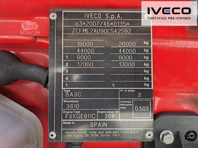 Standardowy ciągnik siodłowy IVECO S-WAY AS440S50T/P