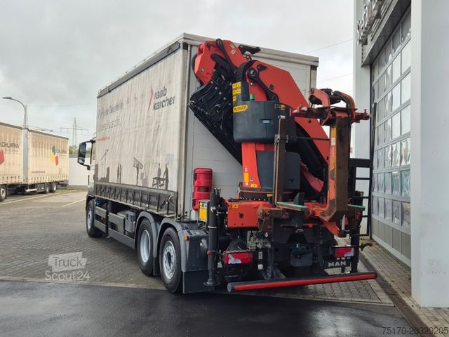 Бортовой грузовик с тентом MAN TGS 26.400 6x2-4 LL PK 34002-SH E+PJ 060 B Funk