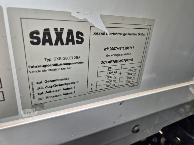 Gardinsidad skåpbil IVECO Eurocargo ML75E19/P LBW  Spoiler Klima 3 Sitze