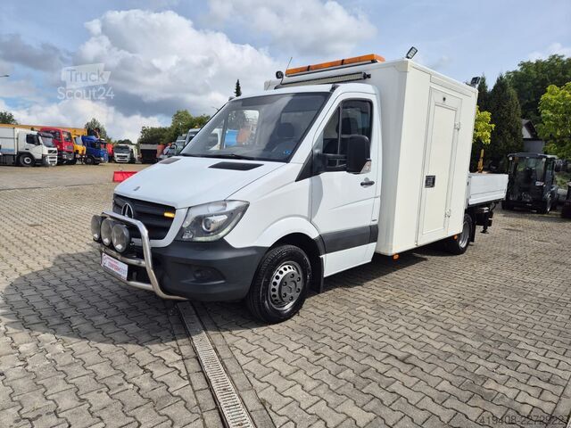 Caja plana Mercedes-Benz Sprinter 516 / Palfinger HDS / Serviced!
