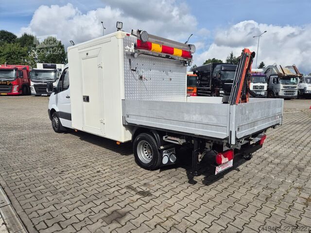 Caja plana Mercedes-Benz Sprinter 516 / Palfinger HDS / Serviced!