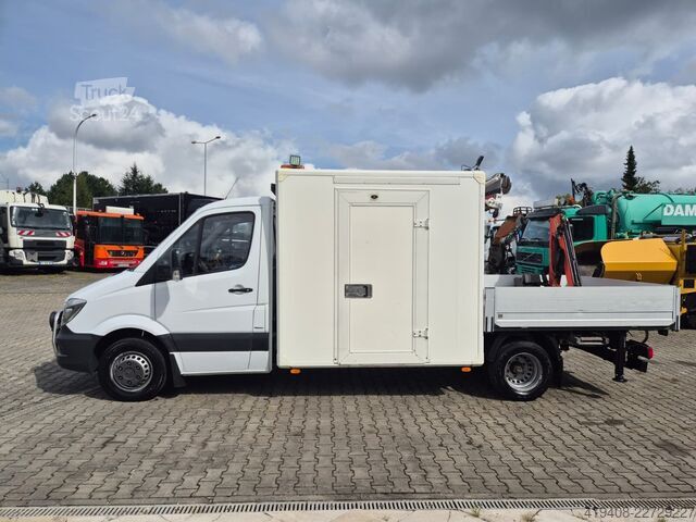 Caja plana Mercedes-Benz Sprinter 516 / Palfinger HDS / Serviced!