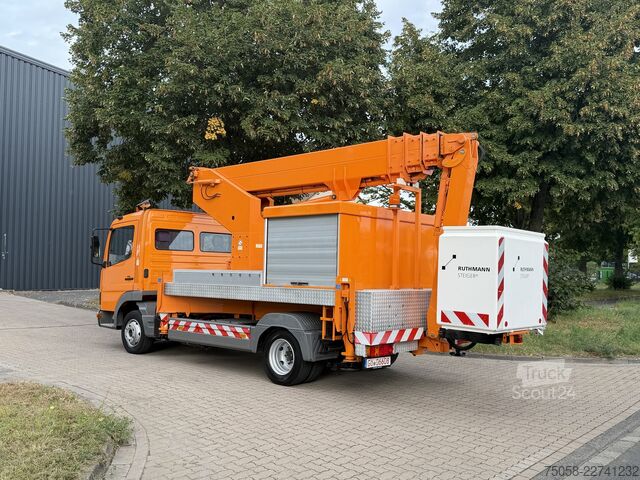 Teherautóra szerelt munkaállvány Mercedes-Benz Atego 815 - Ruthmann TK220 - 136 TKm