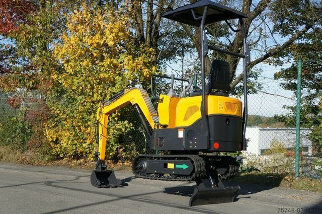 Mini excavator  Microbagger 1T Anhänger Minidumper Löffelpaket