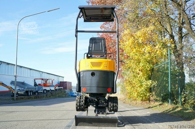 Mini excavator Microbagger 1000 kg NEU Löffelpaket