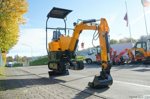 Mini excavator  Microbagger 1000 kg NEU Löffelpaket