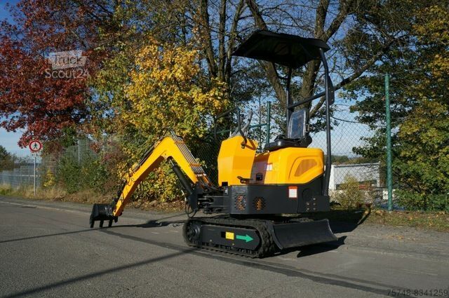Mini excavator  Microbagger 1000 kg NEU Löffelpaket