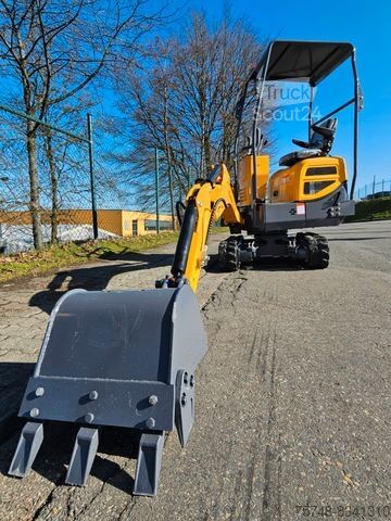 Мини-экскаватор  Microbagger 1200 kg NEU Löffelpaket