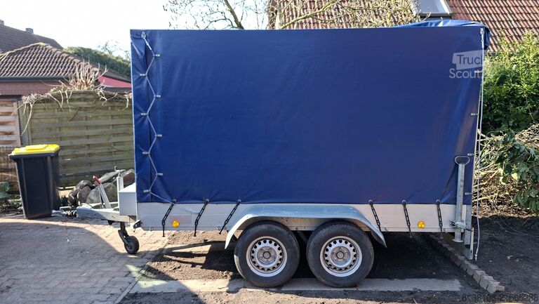 Otvorený príves s plachtou Ansems 