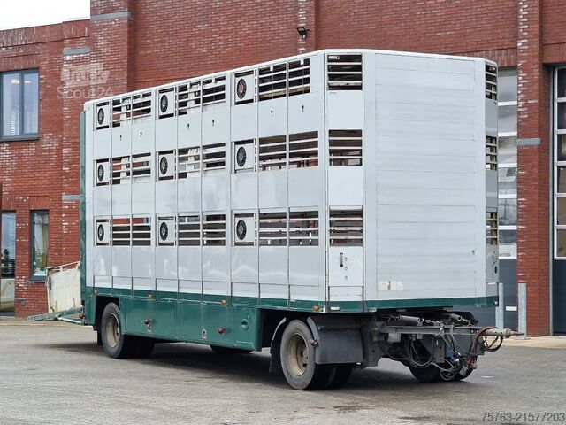 Szarvasmarha-szállítás CUPPERS LVA 10-10 AL 3 deck livestock trailer - BPW Axl...