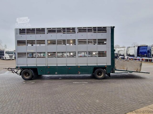 Szarvasmarha-szállítás CUPPERS LVA 10-10 AL 3 deck livestock trailer - BPW Axl...
