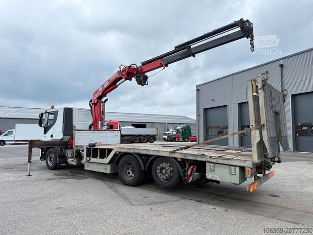 Autodraagtruck IVECO Stralis 420 6x2 Maschinetransport HMF1823 Crane