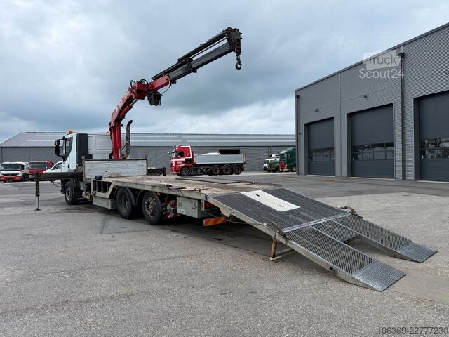 Autodraagtruck IVECO Stralis 420 6x2 Maschinetransport HMF1823 Crane