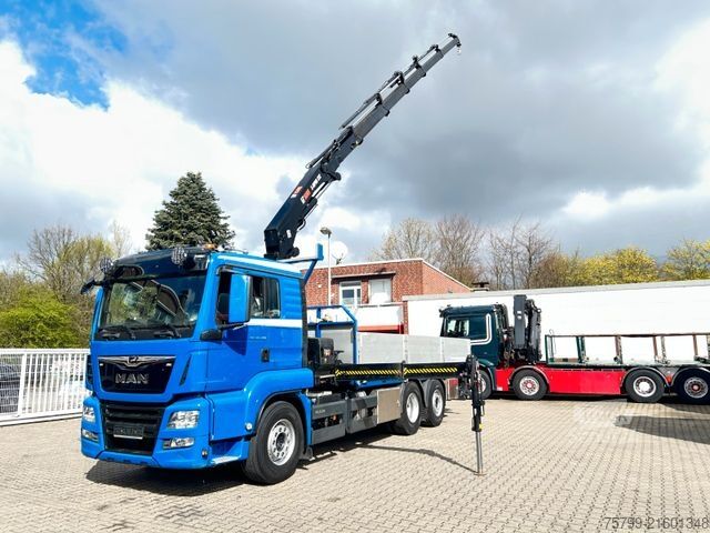 Truck mounted crane MAN 26.400 Pritsche + HIAB 232 Kran 6x2