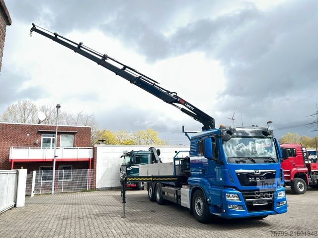 Truck mounted crane MAN 26.400 Pritsche + HIAB 232 Kran 6x2