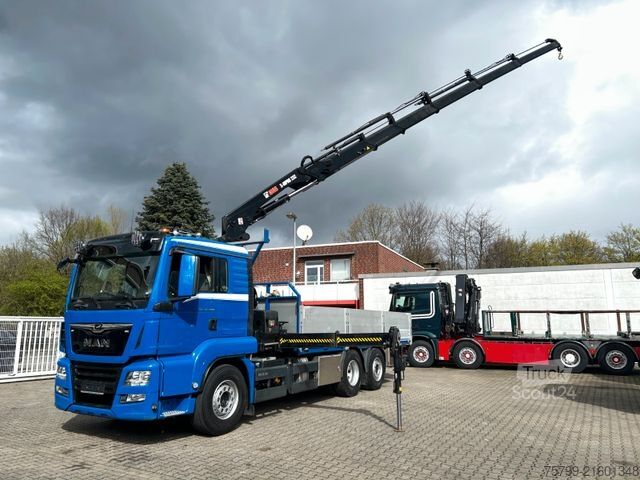 Truck mounted crane MAN 26.400 Pritsche + HIAB 232 Kran 6x2