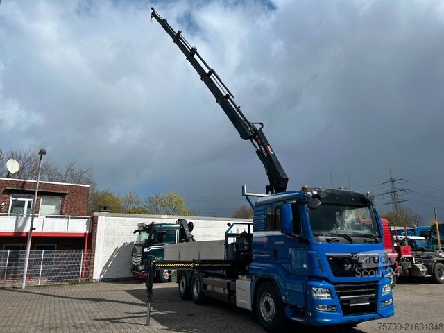Truck mounted crane MAN 26.400 Pritsche + HIAB 232 Kran 6x2