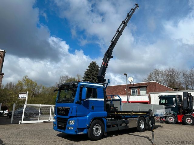 Truck mounted crane MAN 26.400 Pritsche + HIAB 232 Kran 6x2