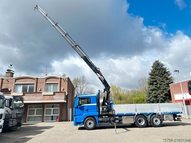 Truck mounted crane MAN 26.400 Pritsche + HIAB 232 Kran 6x2