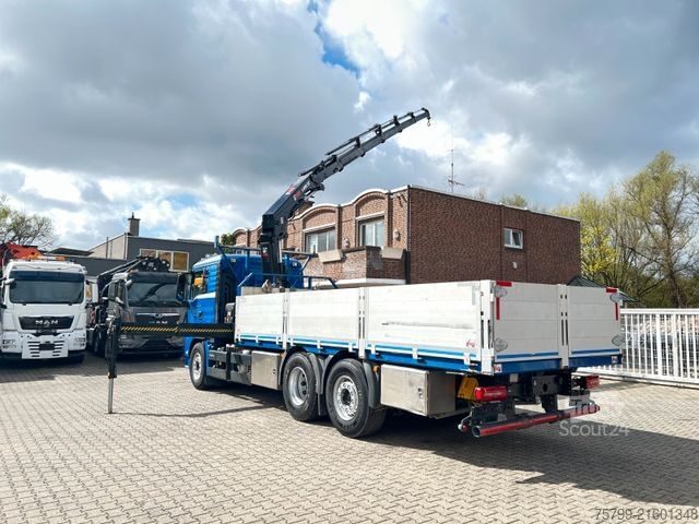 Truck mounted crane MAN 26.400 Pritsche + HIAB 232 Kran 6x2