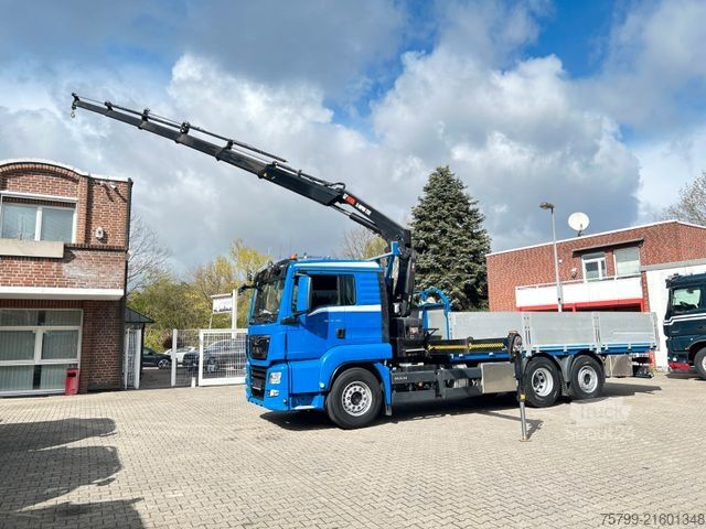 Truck mounted crane MAN 26.400 Pritsche + HIAB 232 Kran 6x2