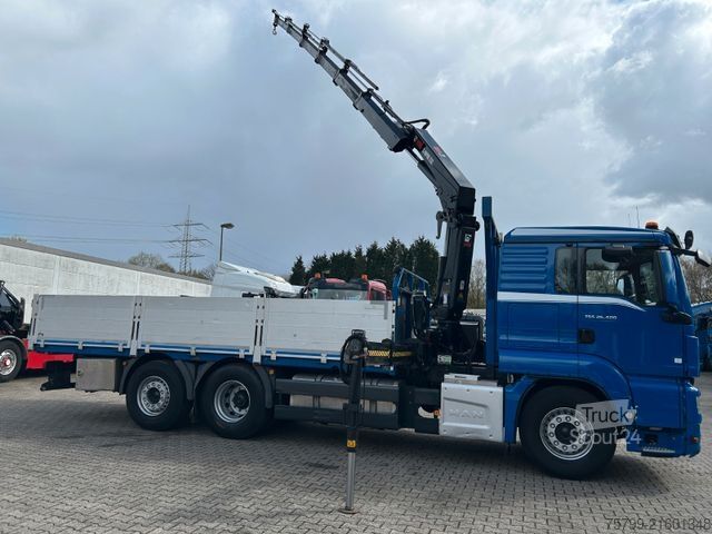 Truck mounted crane MAN 26.400 Pritsche + HIAB 232 Kran 6x2