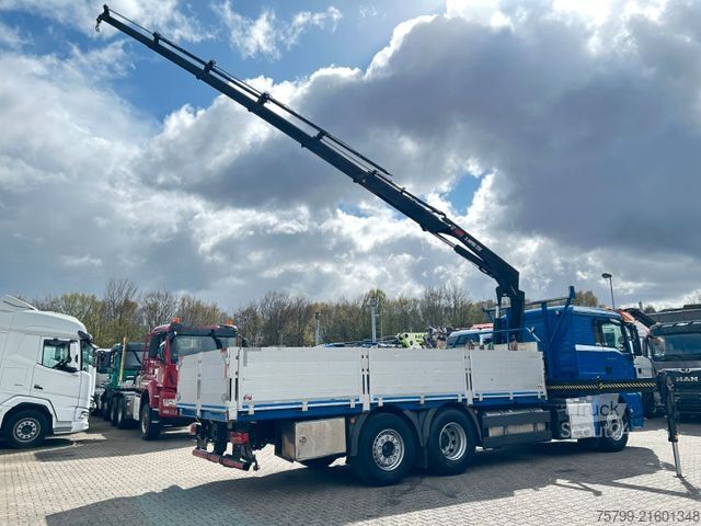 Truck mounted crane MAN 26.400 Pritsche + HIAB 232 Kran 6x2