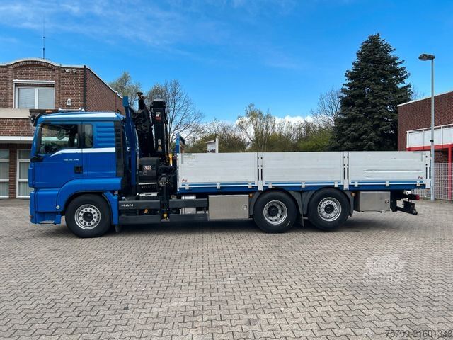 Truck mounted crane MAN 26.400 Pritsche + HIAB 232 Kran 6x2