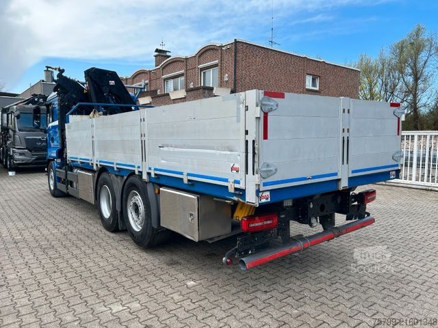 Truck mounted crane MAN 26.400 Pritsche + HIAB 232 Kran 6x2