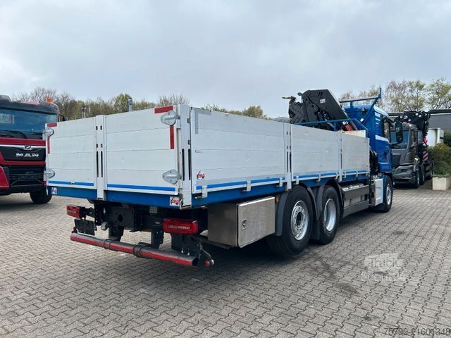 Truck mounted crane MAN 26.400 Pritsche + HIAB 232 Kran 6x2
