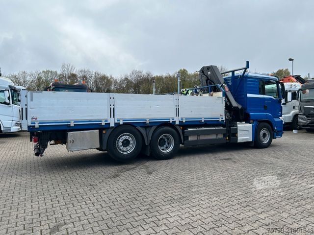 Truck mounted crane MAN 26.400 Pritsche + HIAB 232 Kran 6x2
