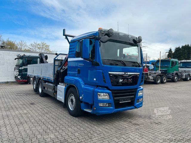 Truck mounted crane MAN 26.400 Pritsche + HIAB 232 Kran 6x2