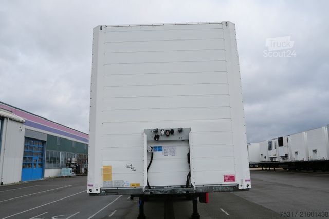 Box semitrailer SCHMITZ CARGOBULL SKO 24/ LBW 2000 kg / DS / ZURRLEISTE / 12642 XL