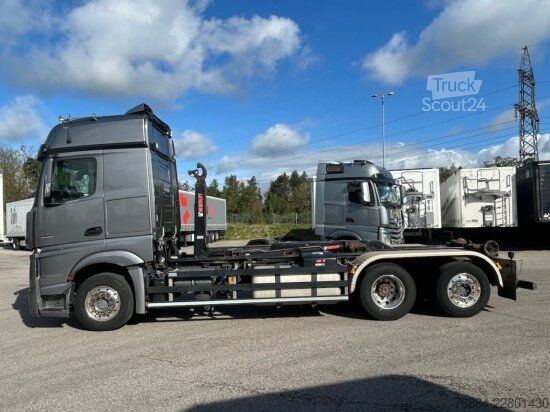 Billenő teherautó MERCEDES-BENZ ACTROS 2551 L 6X2 LENK-LIFTACHSE, HIAB-LIFT 2019, E6, RETARDER, CB-FUNK