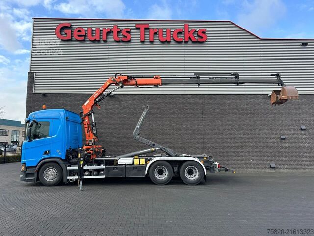 Hook arm system Scania R580 V8 6X4 HAAKARM + ATLAS  AK 172.3E KRAAN/KR...