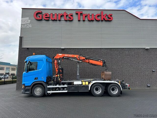 Hook arm system Scania R580 V8 6X4 HAAKARM + ATLAS  AK 172.3E KRAAN/KR...